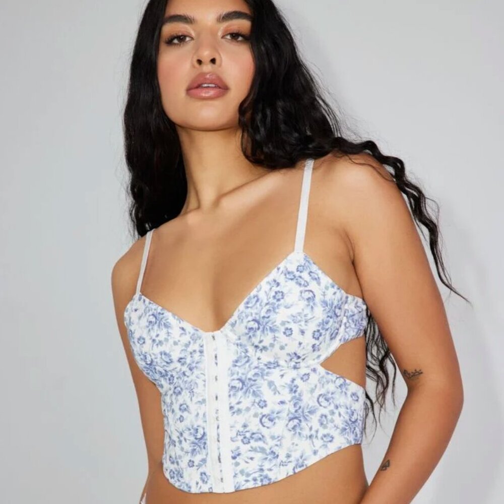 GARAGE Bianca Cut Out Corset Going Out Top